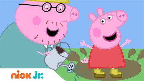 Peppa Pig & Daddy Pig Splash in Muddy Puddles! | Nick Jr. | Peppa pig ...