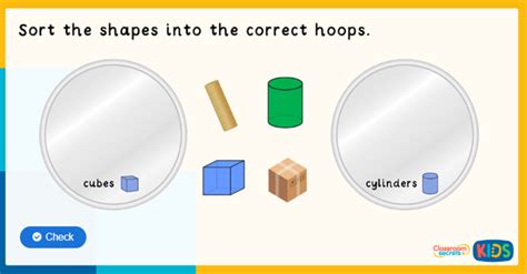 Reception Sort the 3D Shapes Game | Classroom Secrets Kids