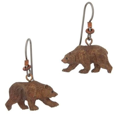 Grizzly Bear Earrings | Wire | Cavin Richie