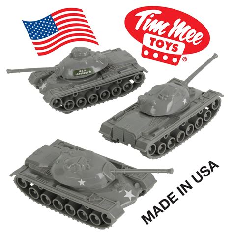 TimMee Toy TANKS for Plastic Army Men: Gray WW2 3pc - Made in USA – BMC ...
