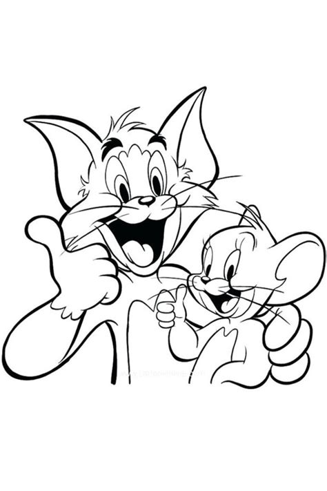 Cute Tom and Jerry Coloring Pages | Free Coloring Pages