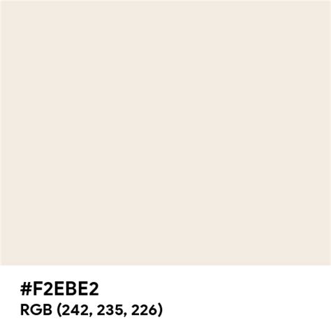 White Beige color hex code is #F2EBE2