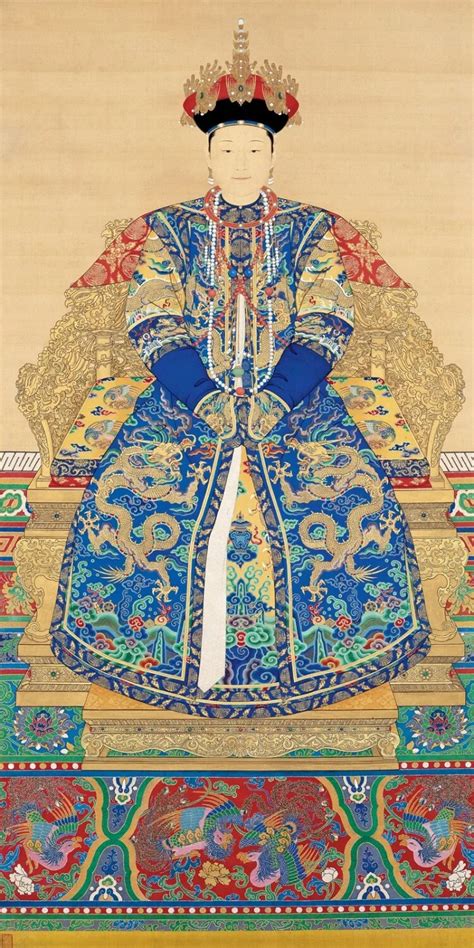 Frameless painting Chinese style traditional painting empress portrait ...