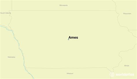 Where is Ames, IA? / Ames, Iowa Map - WorldAtlas.com