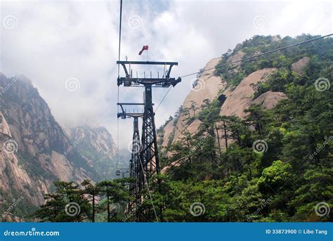 Cable car in the mountain stock photo. Image of vacation - 33873900