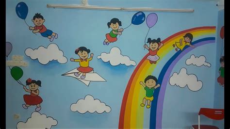 Wall Painting Ideas For Nursery School 2020 - YouTube