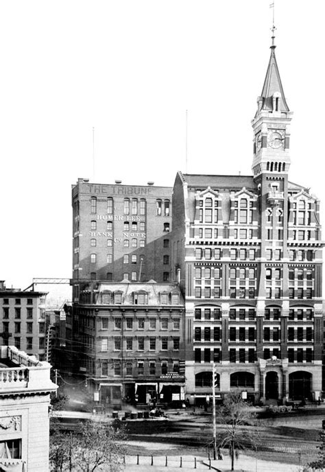 Nyc, New York Tribune Building, 1870s Photograph by Science Source ...