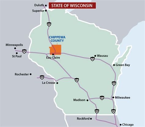 Chippewa Falls Wisconsin Map - Alanna Leontyne