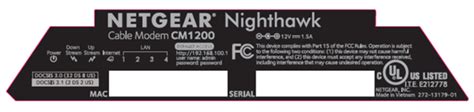 Netgear CM1200 Nighthawk Cable Modem manual - ItsManual