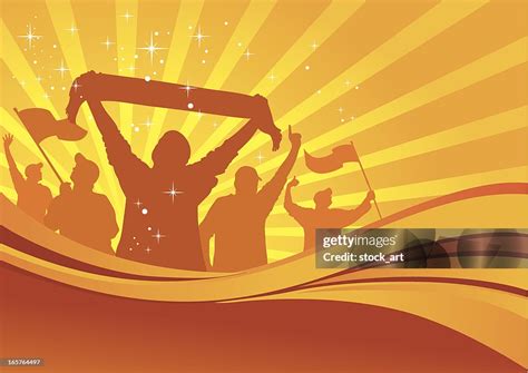 Illustration Of Football Fans Celebrating High-Res Vector Graphic - Getty Images