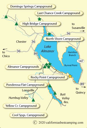 Lake Almanor Campground Map