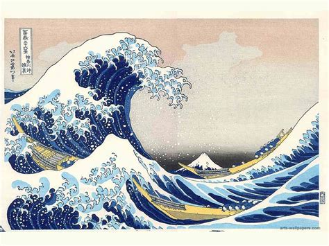 Japanese wave painting, Wave art, Japan art