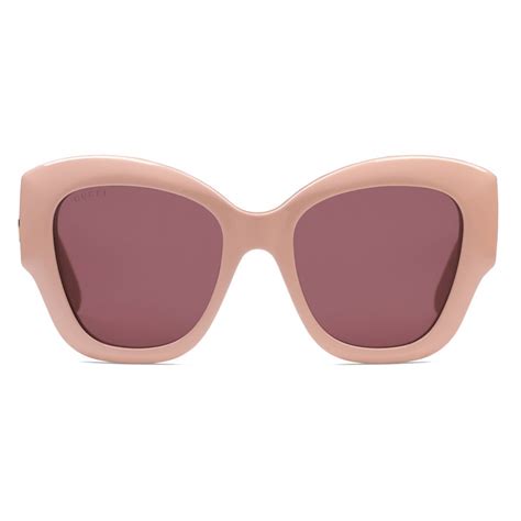 Gucci - Cat Eye Sunglasses - Pink Burgundy - Gucci Eyewear - Avvenice