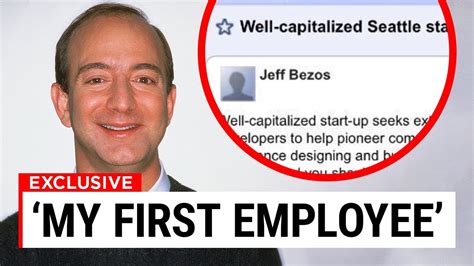 Jeff Bezos' FIRST Job Listing Post For Amazon Went VIRAL.. - YouTube