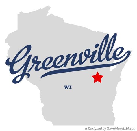 Map of Greenville, WI, Wisconsin