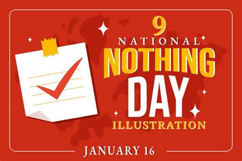 9 National Nothing Day Illustration