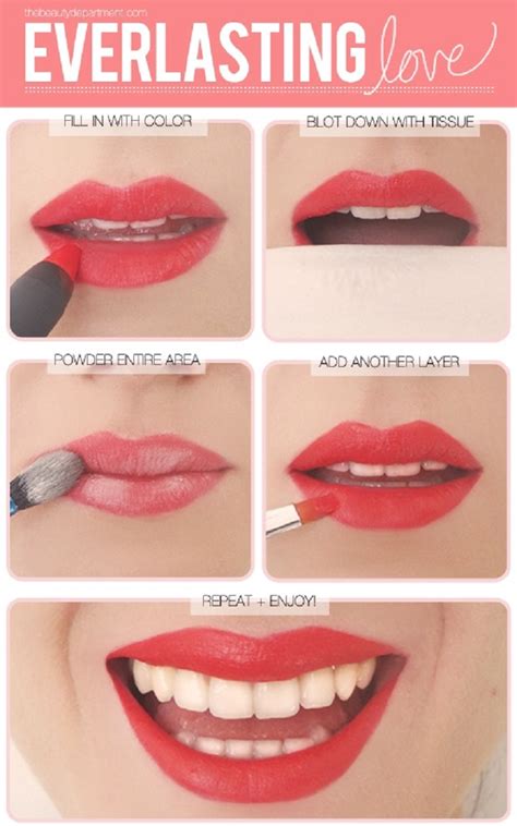 10 Pretty Lipstick Tutorials for Girls - Pretty Designs