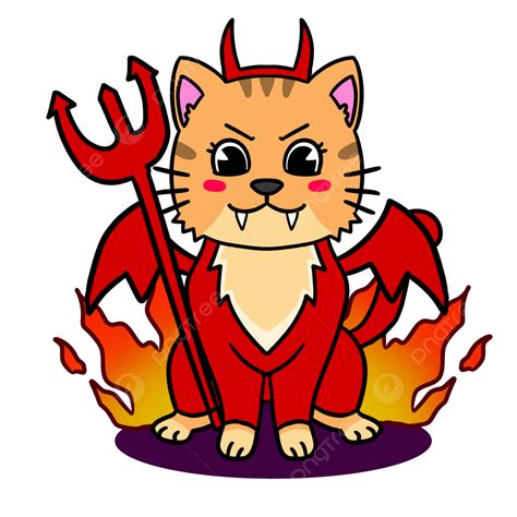 Gambar Kostum Kucing Jahat Halloween, Kucing, Halloween, Setan PNG Transparan Clipart dan File ...