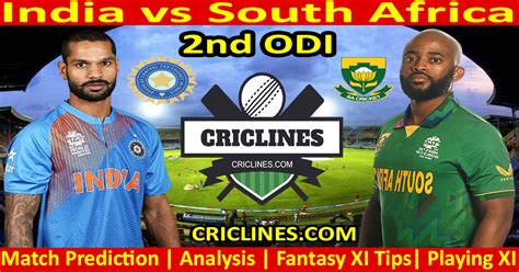 Today Match Prediction-IND vs SA-2nd ODI-2022-Who Will Win