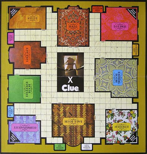 Clue Game Characters And Weapons And Rooms