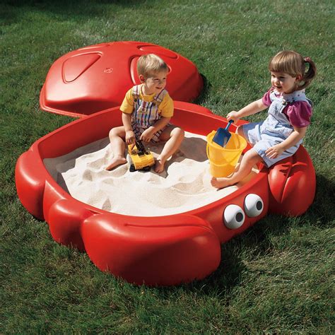 Step2 Crabbie 4' Rectangular Sandbox with Cover & Reviews | Wayfair