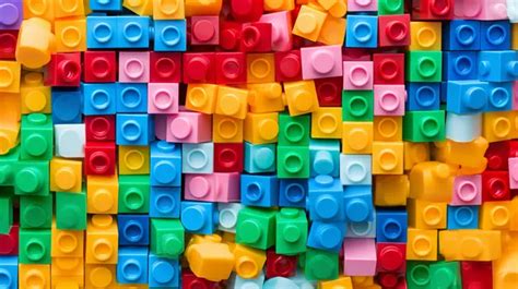 Vibrant Plastic Building Blocks Texture Background In Full Color, Toy Blocks, Building Blocks ...