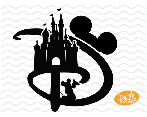 Disney D Castle Mickey SVG / Disney DXF Mickey Silhouette | Etsy