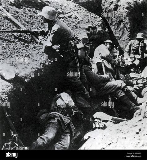 WWI, German Trench, Battle of the Somme, 1916 Stock Photo - Alamy