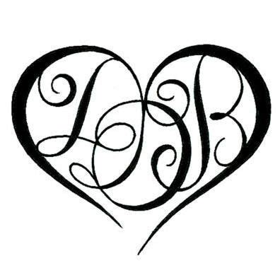 Initial Heart Tatoo Designs - ClipArt Best