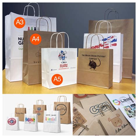 My Event Bits | A5 Size Kraft Paper Shopping Bags | 210 x 190 x 80mm (Height x Width x Gusset)