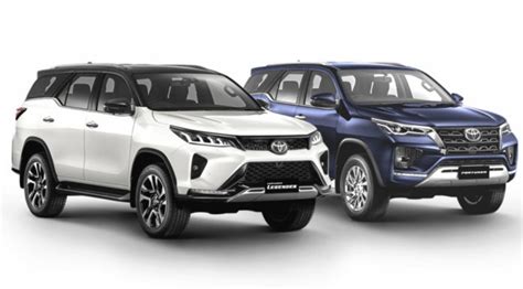 2021 Toyota Fortuner Legender vs Standard Fortuner Facelift - Comparison