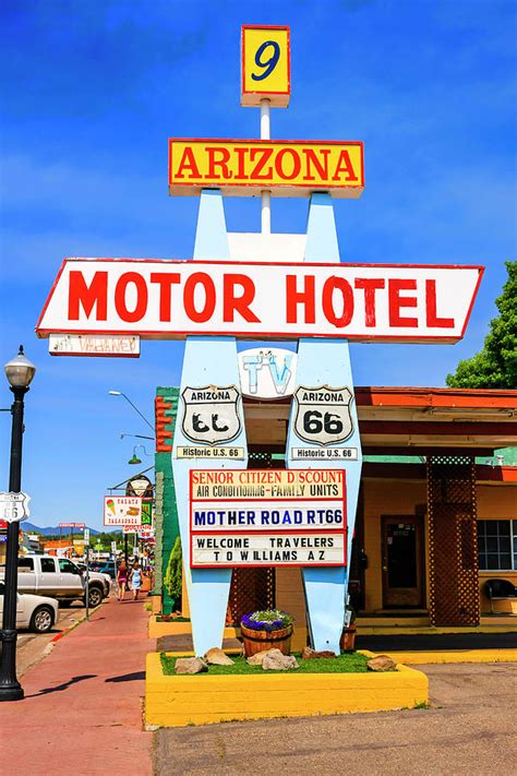 Motor Hotel on Route 66 AZ Photograph by Chris Smith