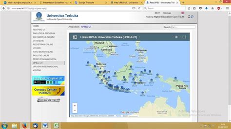 Location of universitas terbuka regional offices. | Download Scientific ...