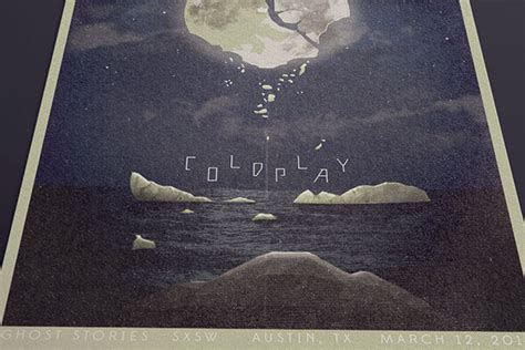 Coldplay SXSW Concert Poster on Behance