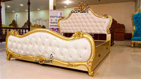 Modern Style Double Bed design export quality factory price Aarsun