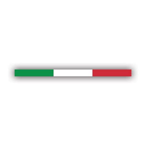 Thin Italian Flag Stripe Sticker Decal - Self Adhesive Vinyl ...