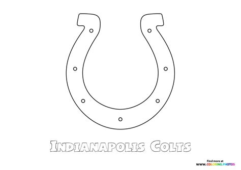 Indianapolis Colts NFL logo - Coloring Pages for kids