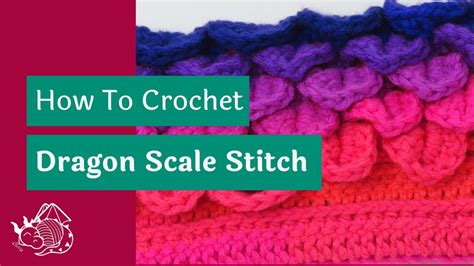 Crocodile Stitch or Dragon Scale Stitch Crochet Tutorial - YouTube