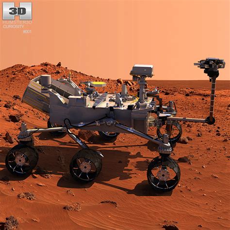 Curiosity Mars Rover 3D model - Spacecraft on Hum3D