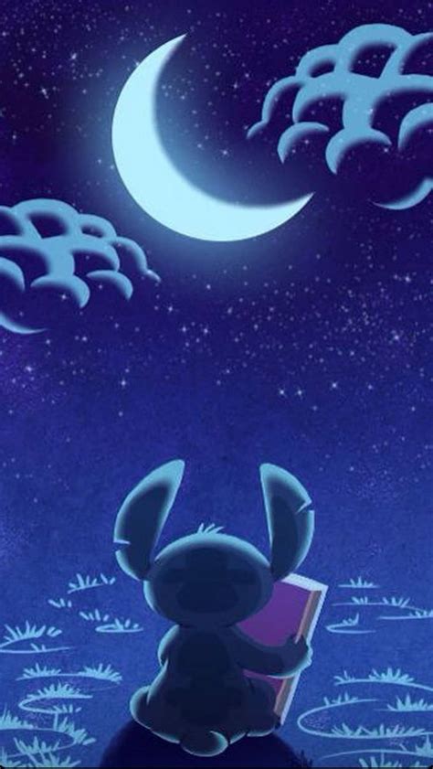 an animal sitting on top of a pile of books under a moon and stars filled sky