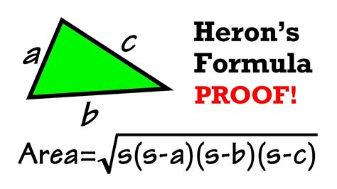 Heron's Formula Worksheet