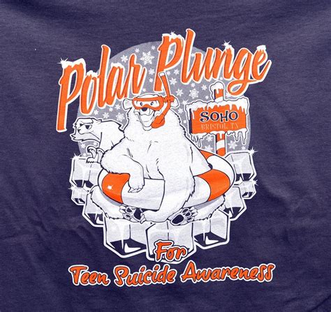 Shirt with polar bear, inner tube, snorkel, and goggles Suicide ...