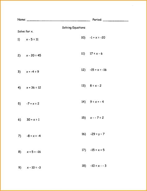 Multi Step Equations With Fractions