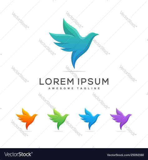 Dove design template Royalty Free Vector Image