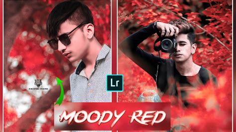 Red Color Effect Photo Editing In Lightroom | Lightroom Mobile Tutorial ...