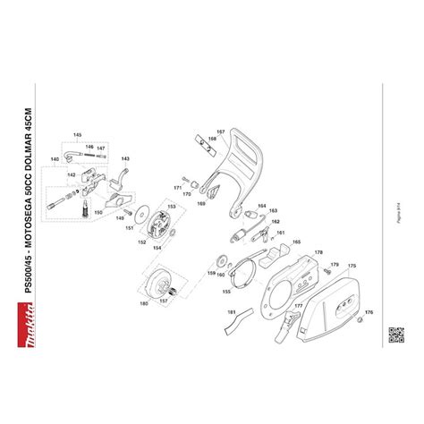 Dolmar Spare Parts for Chainsaw PS500/45