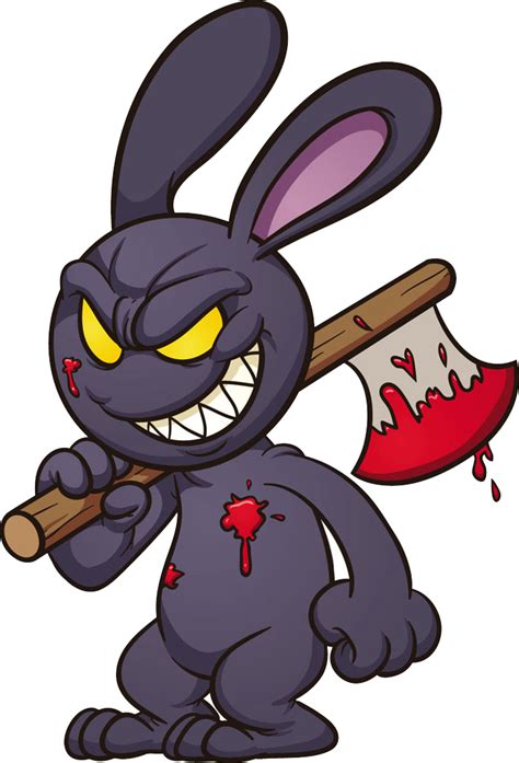 Evil Rabbit Png Cartoon Clipart Large Size Png Image Pikpng | Images ...