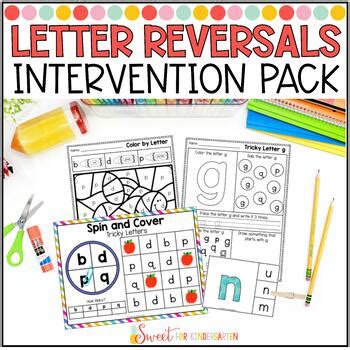 Letter Reversals Intervention Activities and Worksheets | TPT