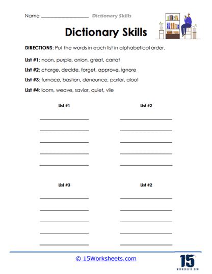 Dictionary Skills Worksheets - 15 Worksheets.com - Worksheets Library