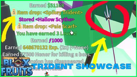 Spikey Trident Showcase - BLOX FRUITS - YouTube